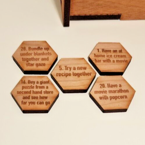 "Date Night Box" With 30 Date Prompts - Picture 2 of 9