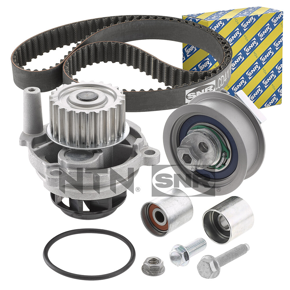 Plus de fuite de liquide grâce au kit de distribution avec pompe à eau SNR KDP457.760