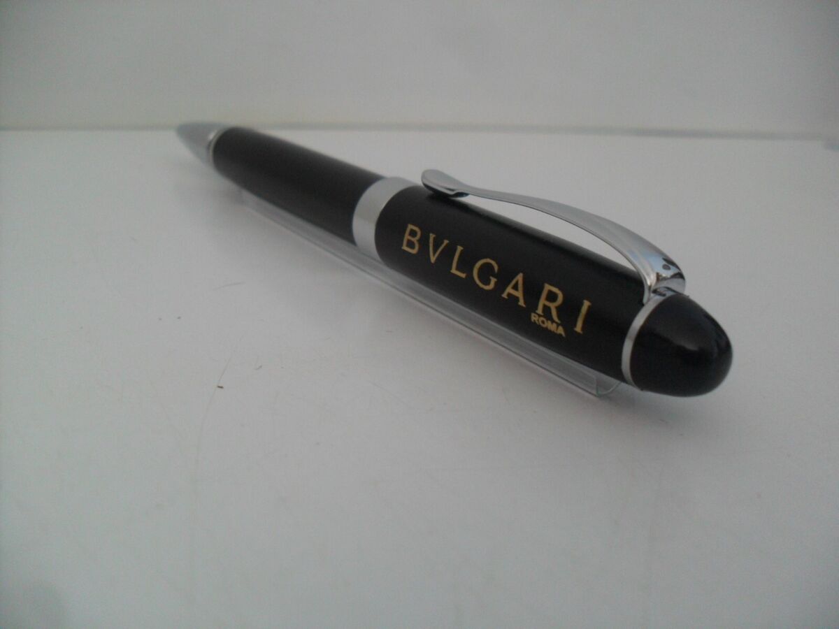 BVLGARIボールペンブラック Vintage BVLGARI Eccentric Black Metal Ballpoint Pen | eBay