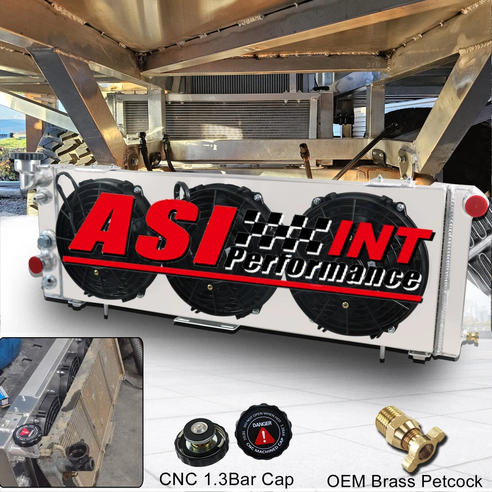 4Row Radiator+Fan Shroud+Relay For 1991-2001 Jeep Cherokee XJ/Comanche 2.5L 4.0L Foto 2 de 4