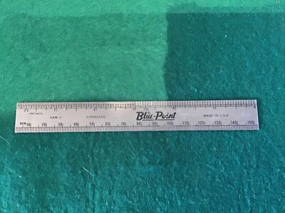 BLUE-POINT 6'' REGEL DEZIMALÄQUIVALENTE