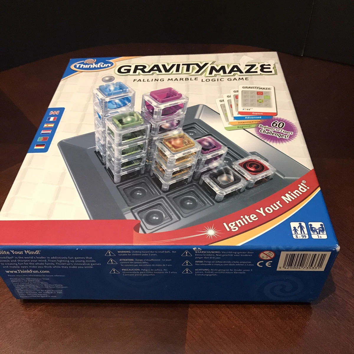 Thinkfun GRAVITY MAZE Factory Sealed Falling Marble Logic Board Game