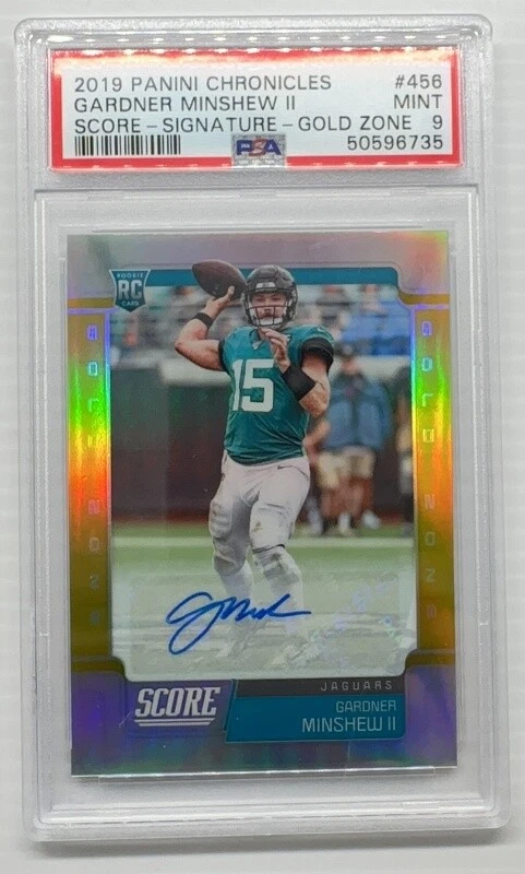 Gardner Minshew II Panini Chronicles Score Update Rookies #456 Signature-Artists Proof