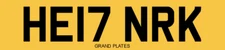 HENRIK HENRYK HENRY PERSONAL NUMBER PLATE REG HE17 NRK PRIVATE CAR REGISTRATION