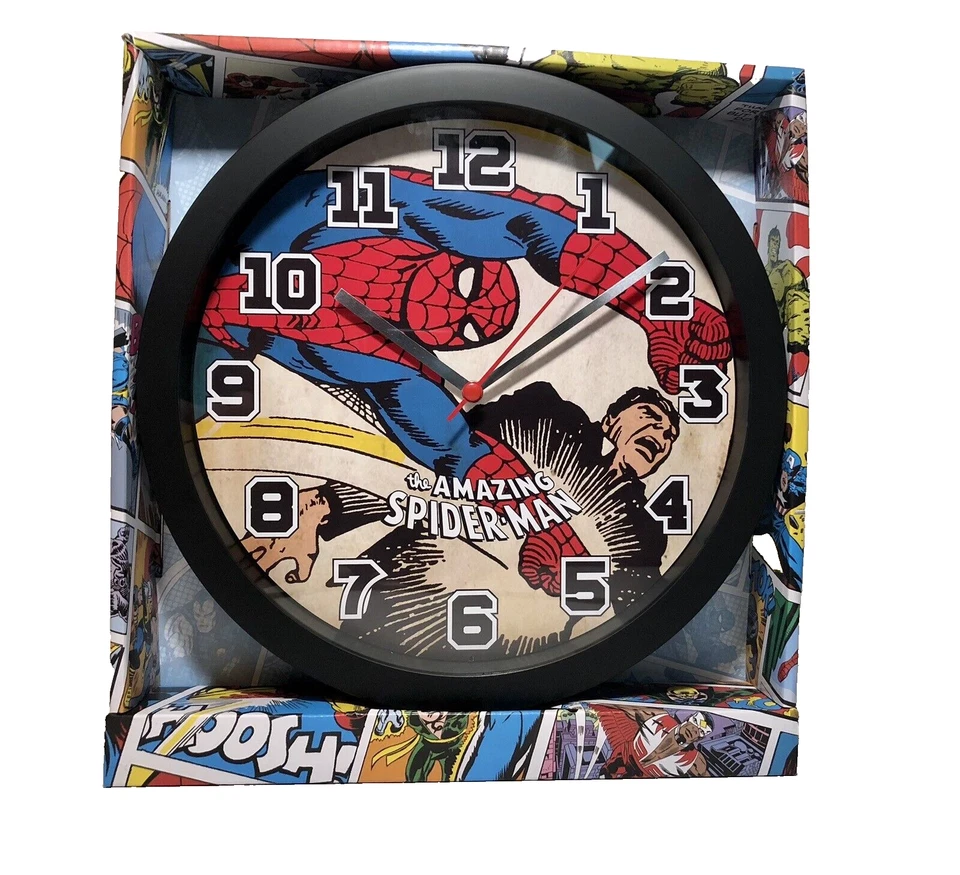 The Amazing Spider-Man Wall Clock Marvel Battery Operated Analog - Image 4 of 4