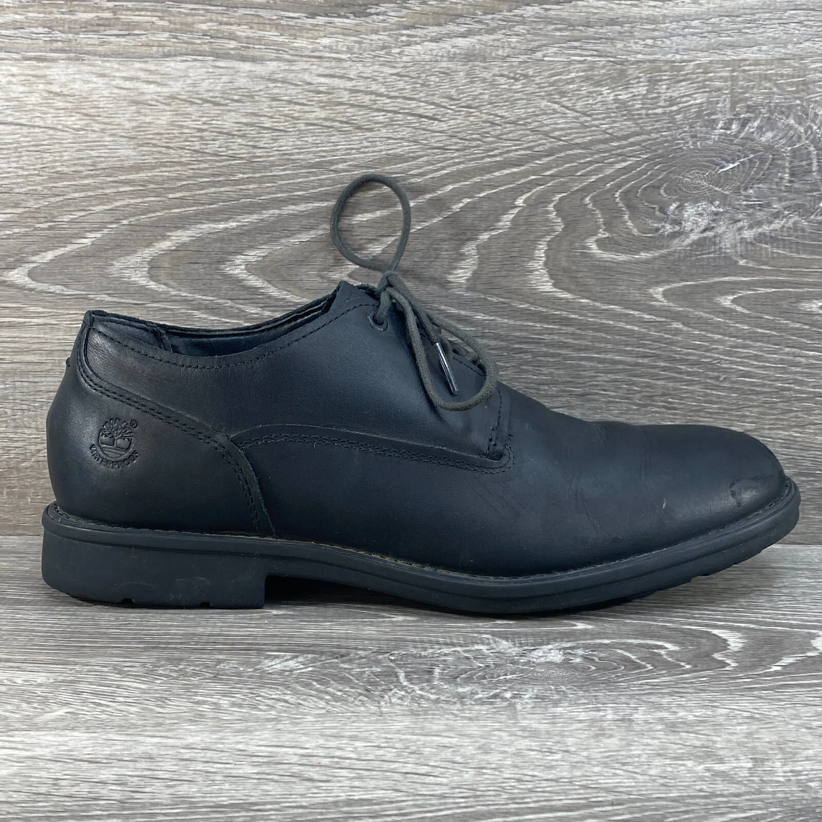 Scarpe Oxford Timberland A16RM da uomo tacca Carter impermeabili in pelle nera 10