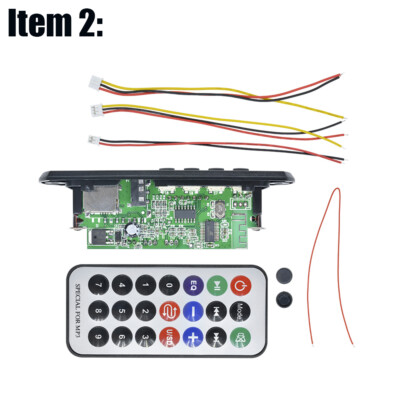 Wireless 12V WMA 2*15W amplifier MP3 Decoder Board Audio Module USB TF Radio Car