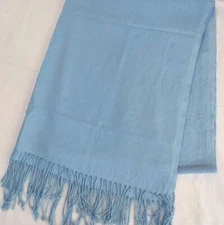 Sky Blue Pashmina/ Neck Warmer Scarf/ Wrap/ Shawl Original By Mimoza