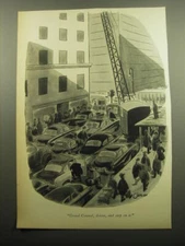 1960 Cartoon by William O'Brian - Grand Central, driver, and step on it