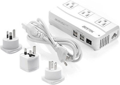 BESTEK Spannungswandler 90V - 240V auf 100V Trafo Stecker Adapter