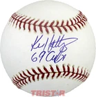 Ken Holtzman Autographed Official ML Baseball Inscribed 69 Cubs PSA