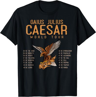Min NEW LIMITED SPQR Ancient Rome Julius Caesar Roman History T-Shirt