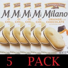 5x Pepperidge Farm Milano ORANGE CHOCOLATE Cookies 7 oz Bag - NEW - 5 PACK