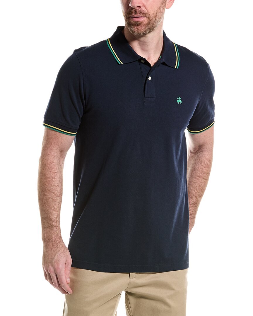 Рубашка поло Brooks Brothers Original Fit Performance мужская темно-синяя M 9990₽