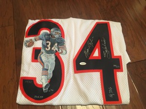 walter payton signed jersey