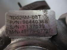 CHEVROLET - CAPTIVA - LACETTI - NUBIRA ABGASTURBOLADER 96440366