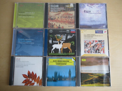 Elgar-9 CD´s-Symphonies, Enigma Variations, Serenade-Marriner, Collin Davis u.a