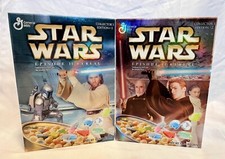 Star Wars Episode II General Mills Cereal Sealed NIB Collector's Edition 1 and 2