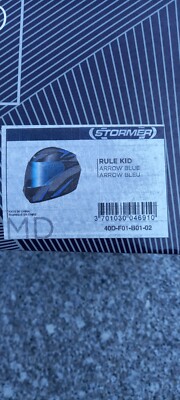 STOMER ARROW BLUE KINDER INTEGRALHELM GRÖSSE M
