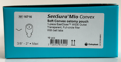 Coloplast Sensura Mio Soft Convex Ostomy Pouch PACK OF 10 REF