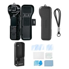 For DJI Osmo Pocket 4P Carry Case Silicone Cover Tempered Glass Screen Portector