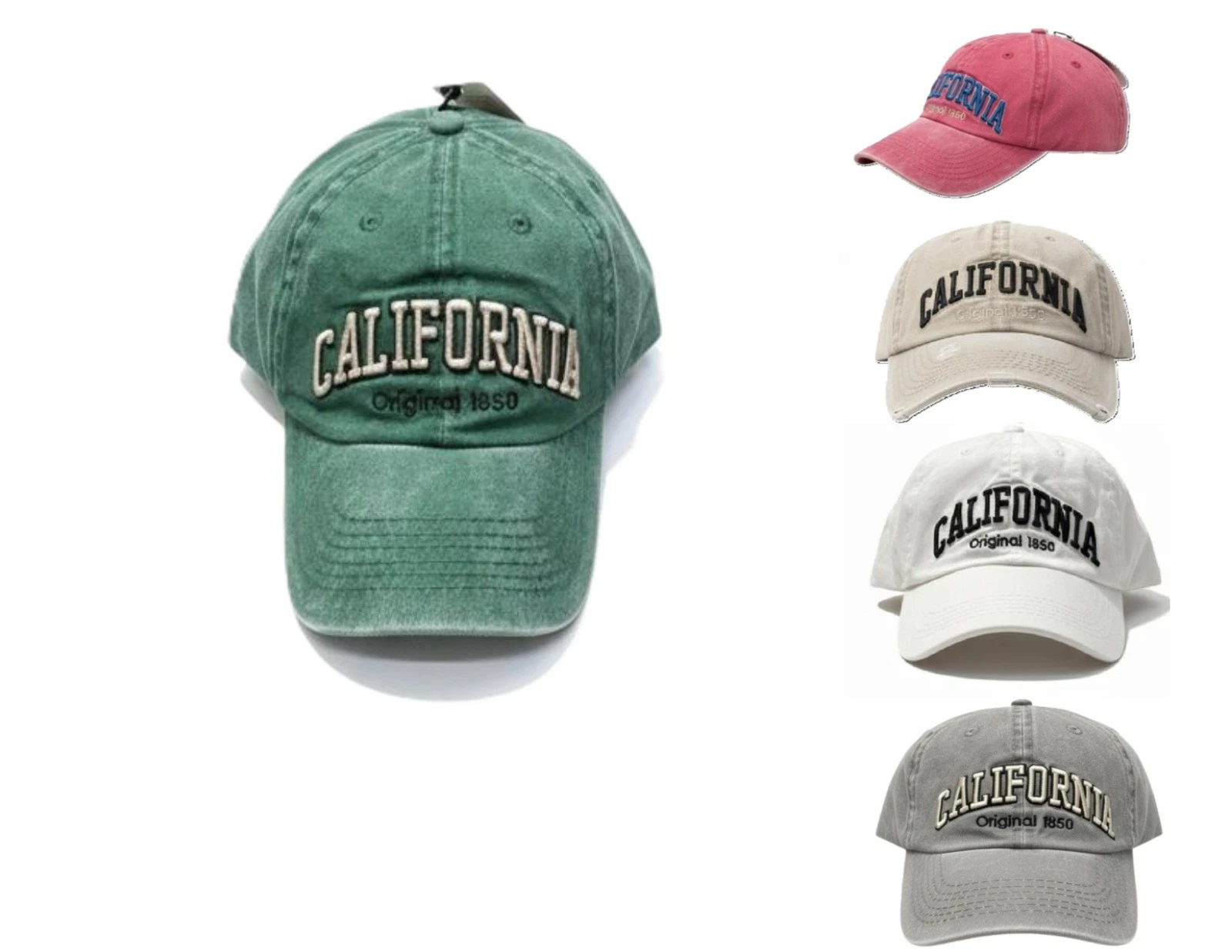 California Original 1850 Baseball Cap 3D Embroidered Robin Ruth Unisex Adult Hat