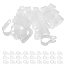  200 Pcs String Light Cable Fixing Clamp Clips for Indoor Lights Electric