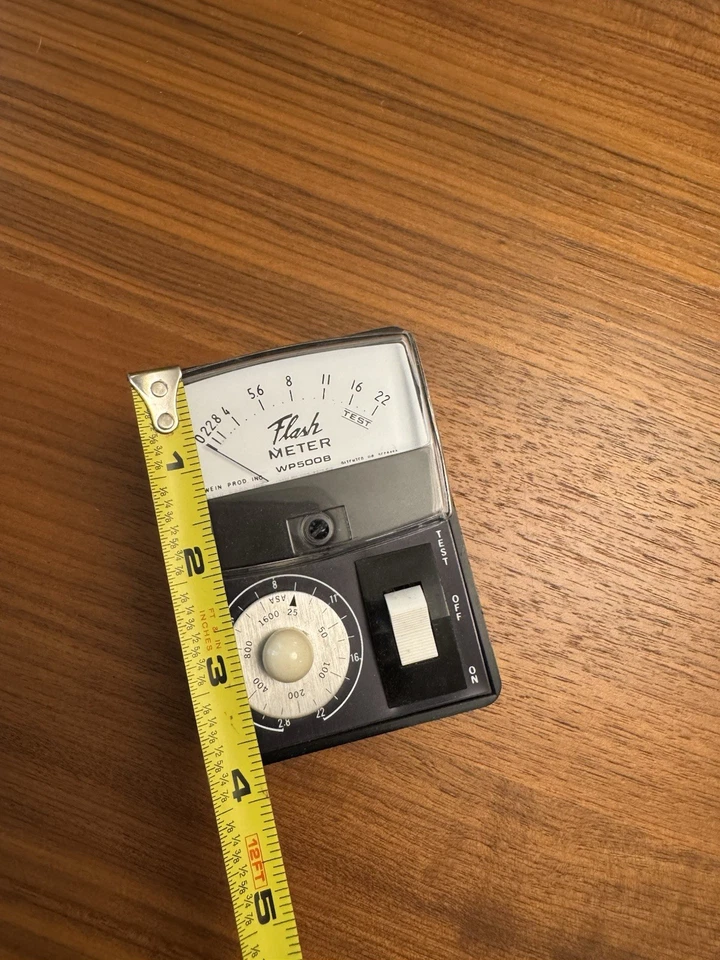 Medidor de flash vintage Wein WP500B, iluminación para fotografía de cámara, NO PROBADO Foto 4 de 4