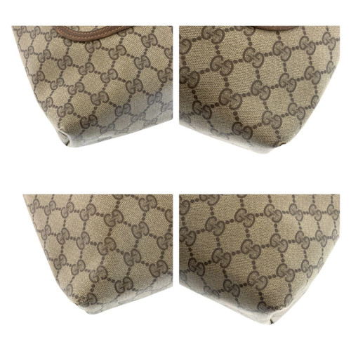 Gucci Vintage Old Sherry Line Beige Brown Gg Canvas/Leather 123 02 003 T - Bild 3 von 11