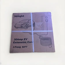 Nilight 50FT EV Dryer Extension Cord 3 Prong 30 Amp NEMA 10-30P 10-30R 10 Gauge
