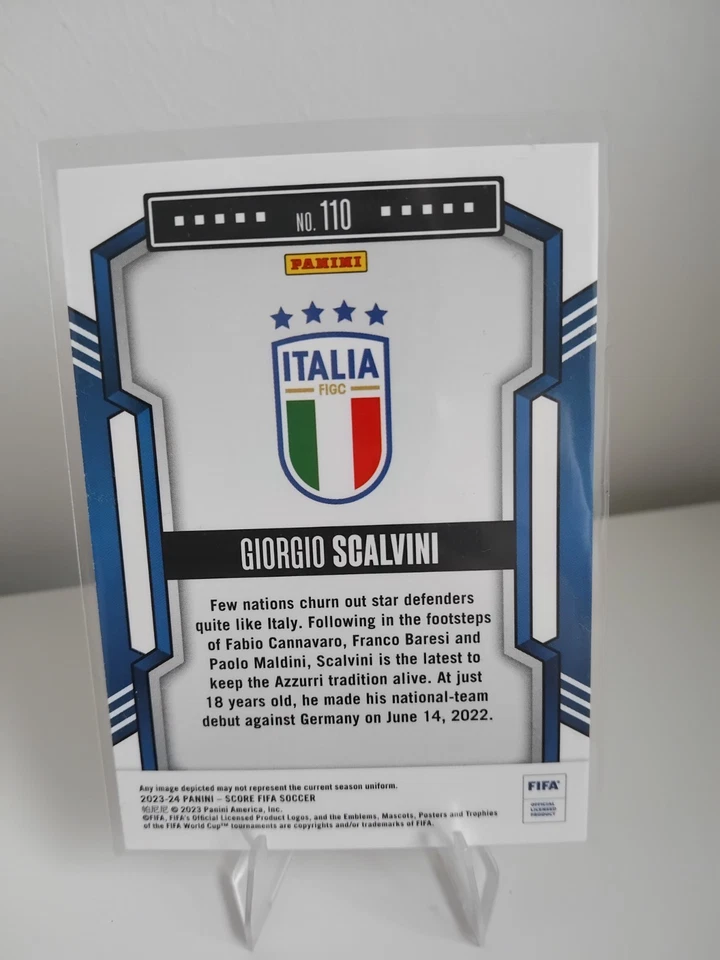 Panini score fifa soccer 2023-24 Giorgio Scalvini Gold swirl /10 - Image 2 of 3