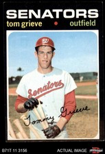 1971 Topps #167 Tom Grieve Senators RC 4 - VG/EX