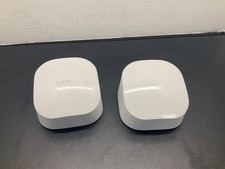lot of 2 Amazon Eero 6 Mesh Wi-Fi Extender Q010001 Dual-Band AX1800 NO AC
