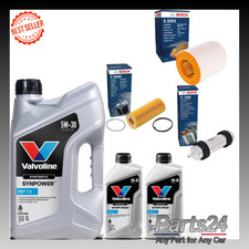 SERVICE KIT - Audi A7 3.0 TDI BOSCH AIR OIL FUEL FILTERS SET & 7L OIL 2010-2018