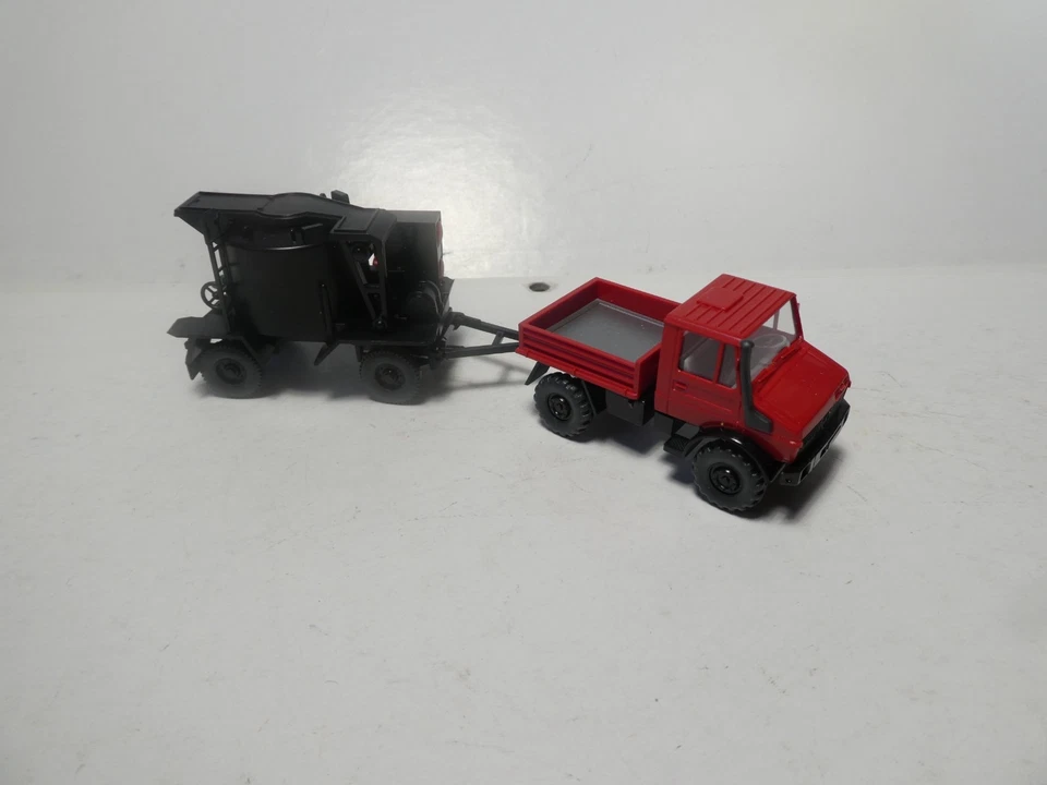 WIKING CAMION UNIMOG GOUDRONEUSE - éch 1/87 - Photo 2/4