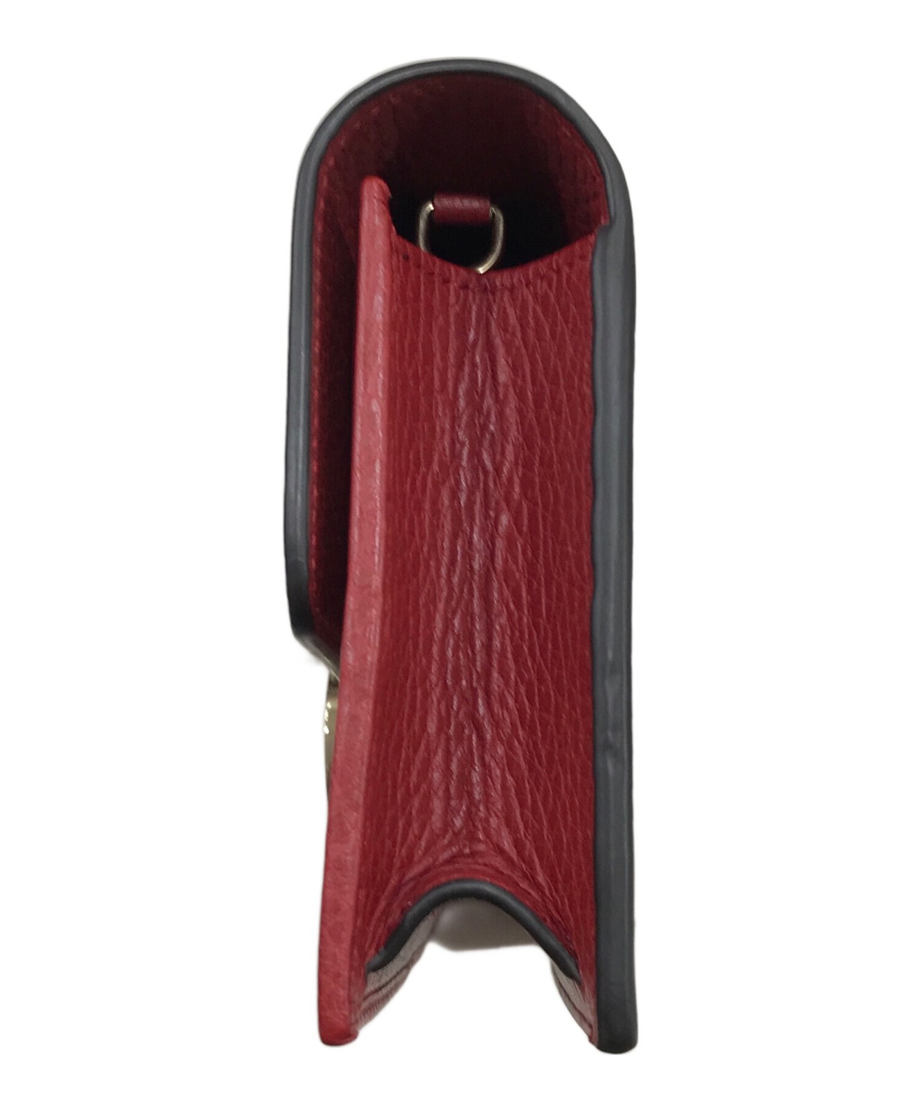 GUCCI Interlocking G Chain Shoulder Bag Red Leather Model 510314 SN2582 thumbnail 24