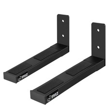 Pyle Adjustable Speaker Wall Mount Brackets - 2 Pack Extendable Steel Arms for C