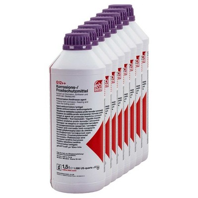 Kühlerfrostschutz Konzentrat Febi G12++ 8 X 1,5 Liter Violett für Audi Mercedes