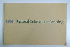 Vintage 1986 IBM Personal Retirement Planning Booklet G-188