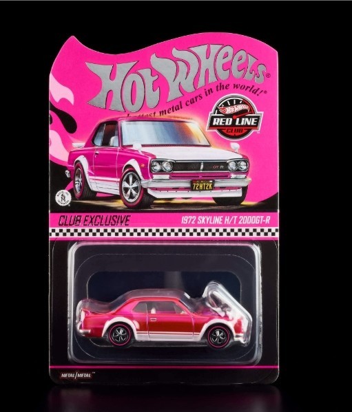 RedLine Club Exclusive Hot Wheels RLC PINK 1972 Skyline H/T 2000GT