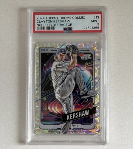 2024 Topps Cosmic Chrome - Clayton Kershaw #13 Nucleus Refractor PSA 9