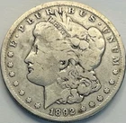 1892-CC Silver Morgan Dollar Coin Circulated