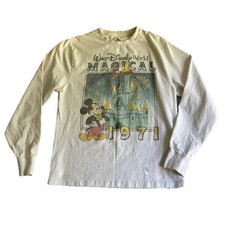 Vintage Walt Disney World Magical 1971 Retro Shirt Adult L Mickey Mouse 70s