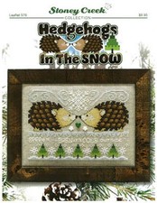 Hedgehogs In The Snow LFT576 by Stoney Creek cross stitch pattern
