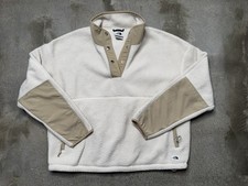 The North Face Women  s Sherpa 1/4 Snap Pullover Beige XL