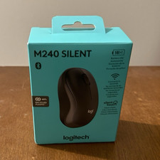 Logitech M240 Silent Bluetooth Wireless Optical Mouse, Black