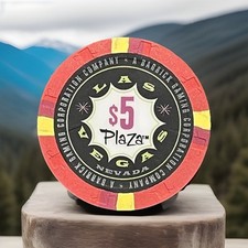 Plaza Las Vegas $5 Casino Chip Uncirculated
