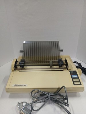 Vintage Epson Spectrum LX 80 Dot Matrix Printer - Model P87RA