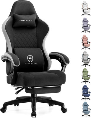 Gaming Chair, Computer Office Chair with Pocket Spring Cushion, Linkage Armrests