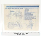 Rapid Fire Motorcycle (RAM) 1982 ORIGINAL Instructions Blueprints G.I. Joe